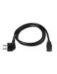 Cable Alimentación Aisens A132-0169/ CEE(7-7) Macho - C13 Hembra/ Hasta 1500W/ 5m/ Negro