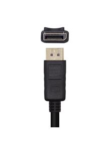 Cable DisplayPort 1.2 4K Aisens A124-0455/ DisplayPort Macho - DisplayPort Macho/ 1m/ Negro