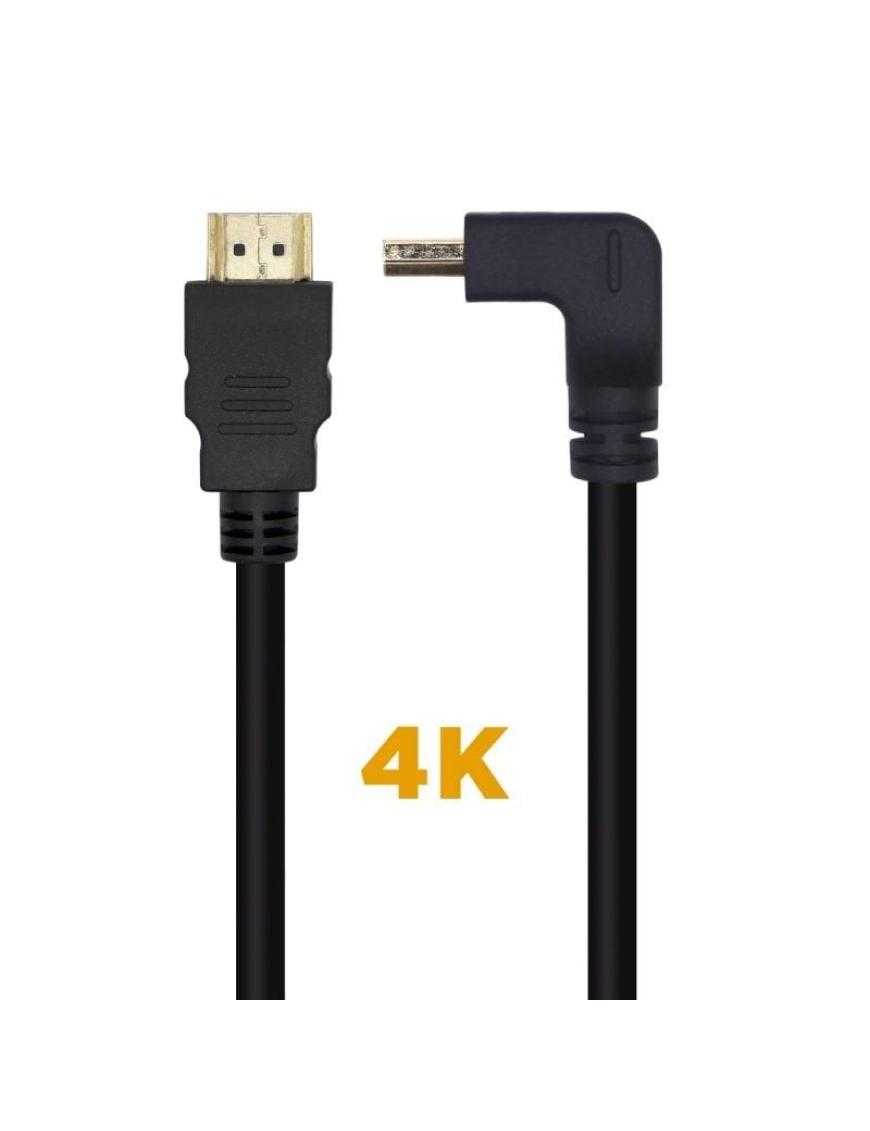 Cable HDMI 2.0 4K Aisens A120-0457/ HDMI Macho - HDMI Macho/ 2m/ Negro