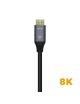 Cable HDMI 2.1 8K Aisens A150-0425/ HDMI Macho - HDMI Macho/ 50cm/ Gris Negro