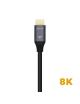 Cable HDMI 2.1 8K Aisens A150-0428/ HDMI Macho - HDMI Macho/ 2m/ Gris Negro