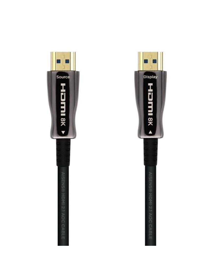 Cable HDMI 2.1 AOC 8K Aisens A153-0518/ HDMI Macho - HDMI Macho/ 25m/ Negro