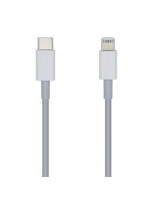 Cable Lightning Aisens A102-0441/ Lightning Macho - USB Tipo-C Macho/ 20cm/ Blanco