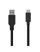 Cable USB 3.1 Tipo-C Aisens A107-0449/ USB Tipo-C Macho - USB Macho/ 50cm/ Negro