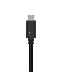 Cable USB 3.1 Tipo-C Aisens A107-0449/ USB Tipo-C Macho - USB Macho/ 50cm/ Negro