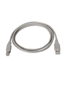 Cable USB 2.0 Impresora Nanocable 10.01.0103/ USB Tipo-B Macho - USB Macho/ 1.8m/ Beige