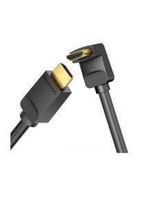 Cable HDMI 2.0 4K Acodado 90º Vention AARBI/ HDMI Macho - HDMI Macho/ 3m/ Negro