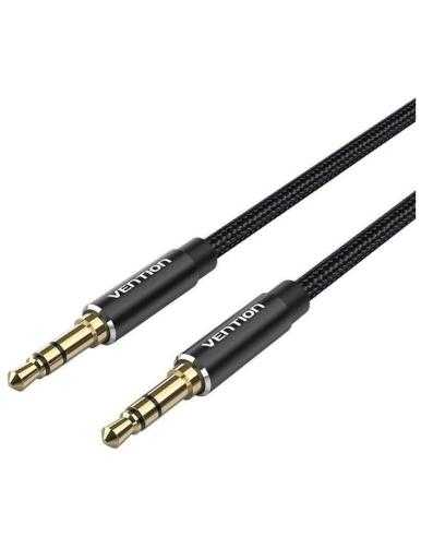 Cable Estéreo Vention BAWBD/ Jack 3.5 Macho - Jack 3.5 Macho/ 50cm/ Negro