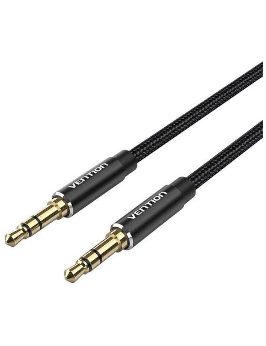 Cable Estéreo Vention BAWBH/ Jack 3.5 Macho - Jack 3.5 Macho/ 2m/ Negro