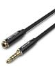 Cable Estéreo Vention BHCBD/ Jack 3.5 Macho - Jack 3.5 Hembra/ 50cm/ Negro