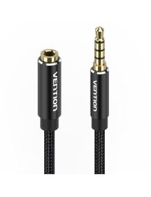 Cable Estéreo Vention BHCBD/ Jack 3.5 Macho - Jack 3.5 Hembra/ 50cm/ Negro