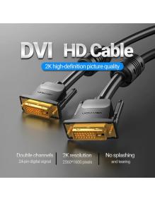 Cable DVI Vention EAABF/ DVI-D Macho - DVI-D Macho/ 1m/ Negro