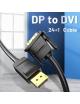 Cable Conversor Vention HAFBG/ DisplayPort Macho - DVI Macho/ 1.5m/ Negro