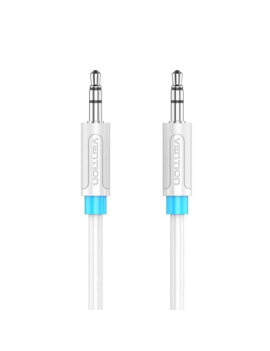 Cable Estéreo Vention VAS-A65-W080/ Jack 3.5 Macho - Jack 3.5 Macho/ 80cm/ Blanco