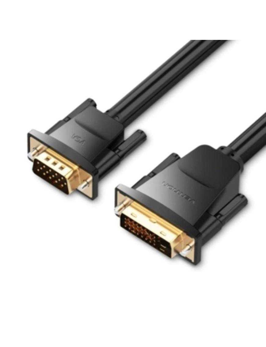 Cable Conversor Vention EABBG/ DVI Macho - VGA Macho/ 1.5m/ Negro