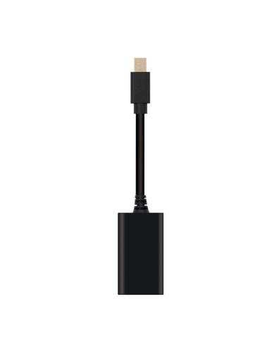 Conversor Nanocable 10.16.0102/ Mini DisplayPort Macho - HDMI Hembra/ 15cm/ Negro