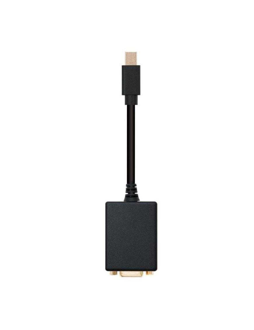 Conversor Nanocable 10.16.0202/ Mini DisplayPort Macho - VGA Hembra/ 15cm/ Negro