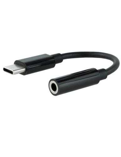 Conversor USB Tipo-C Nanocable 10.24.1205/ USB Tipo-C Macho - Jack 3.5 Hembra