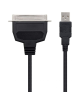 Cable Conversor impresora Nanocable 10.03.0001/ USB Macho - CN36 Macho/ 1.5m/ Negro