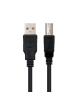 Cable USB 2.0 Impresora Nanocable 10.01.0103-BK/ USB Tipo-B Macho - USB Macho/ 1.8m/ Negro