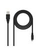 Cable USB 2.0 Nanocable 10.01.0500/ USB Macho - MicroUSB Macho/ 80cm/ Negro