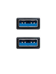 Cable USB 3.0 Nanocable 10.01.1001-BK/ USB Macho - USB Macho/ 1m/ Negro