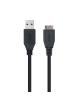 Cable USB 3.0 Nanocable 10.01.1101-BK/ USB Macho - MicroUSB Macho/ 1m/ Negro