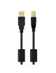 Cable USB 2.0 Impresora Nanocable 10.01.1202/ USB Tipo-B Macho - USB Macho / 2m/ Negro