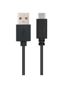 Cable USB 2.0 Nanocable 10.01.2103/ USB Macho - USB Tipo-C Macho/ 3m/ Negro