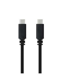 Cable USB 2.0 Tipo-C Nanocable 10.01.2301-L150/ USB Tipo-C Macho - USB Tipo-C Macho/ 480Mbps/ 1.5m/ Negro