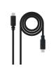 Cable USB 2.0 Tipo-C Nanocable 10.01.2301-L150/ USB Tipo-C Macho - USB Tipo-C Macho/ 480Mbps/ 1.5m/ Negro