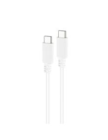 Cable USB 2.0 Tipo-C Nanocable 10.01.2301-L150-W/ USB Tipo-C Macho - USB Tipo-C Macho/ 480Mbps/ 1.5m/ Blanco