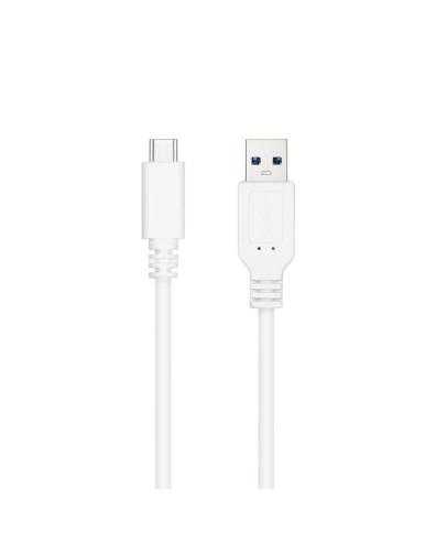 Cable USB 3.1 Tipo-C Nanocable 10.01.4000-W/ USB Tipo-C Macho - USB Macho/ 50cm/ Blanco