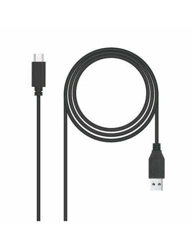 Cable USB 3.1 Tipo-C Nanocable 10.01.4001-L150/ USB Tipo-C Macho - USB Macho/ 1.5m/ Negro