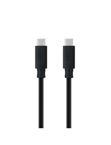 Cable USB 3.1 Tipo-C Nanocable 10.01.4100/ USB Tipo-C Macho - USB Tipo-C Macho/ 50cm/ Negro