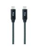 Cable USB 3.2 Tipo-C Nanocable 10.01.4301-L150-COMB/ USB Tipo-C Macho - USB Tipo-C Macho/ 1.5m/ Gris y Negro