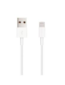 Cable USB 2.0 Lightning Nanocable 10.110.0401/ USB Macho - Lightning Macho/ 1m/ Blanco