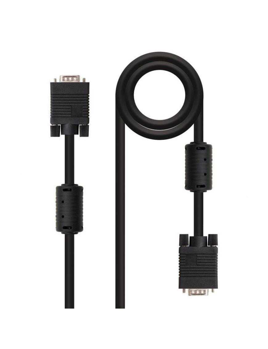 Cable SVGA Nanocable 10.15.0115/ VGA Macho - VGA Macho/ 15m/ Negro