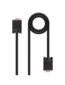 Cable SVGA Nanocable 10.15.1305/ VGA Macho - VGA Macho/ 5m/ Negro