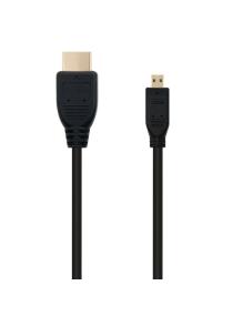 Cable Micro HDMI Nanocable 10.15.3502/ HDMI Macho - Micro HDMI Macho/ 1.8m/ Negro