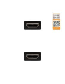 Cable HDMI 2.0 4K Nanocable 10.15.3601-L150/ HDMI Macho - HDMI Macho/ 1.5m/ Certificado/ Negro