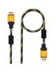 Cable HDMI 2.0 4K Nanocable 10.15.1602/ HDMI Macho - HDMI Macho/ 1.5m/ Negro/ Naranja