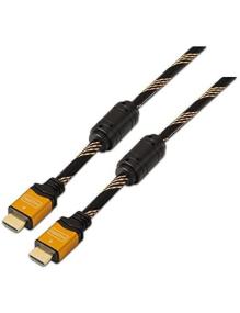 Cable HDMI 2.0 4K Nanocable 10.15.1602/ HDMI Macho - HDMI Macho/ 1.5m/ Negro/ Naranja