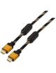 Cable HDMI 2.0 4K Nanocable 10.15.1602/ HDMI Macho - HDMI Macho/ 1.5m/ Negro/ Naranja