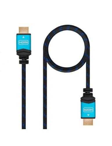 Cable HDMI 2.0 4K Nanocable 10.15.3703/ HDMI Macho - HDMI Macho/ 3m/ Negro