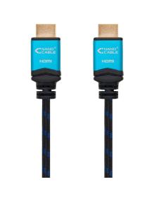 Cable HDMI 2.0 4K Nanocable 10.15.3705/ HDMI Macho - HDMI Macho/ 5m/ Negro/ Azul