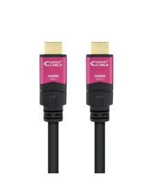 Cable HDMI 2.0 4K Nanocable 10.15.3720/ HDMI Macho - HDMI Macho/ 20m/ Negro