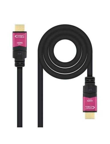 Cable HDMI 2.0 4K Nanocable 10.15.3725/ HDMI Macho - HDMI Macho/ 25m/ Negro