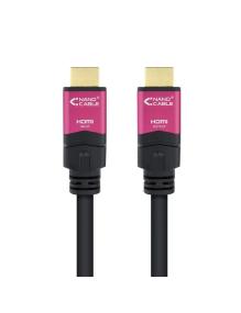 Cable HDMI 2.0 4K Nanocable 10.15.3725/ HDMI Macho - HDMI Macho/ 25m/ Negro