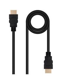 Cable HDMI 2.0 4K Nanocable 10.15.3800/ HDMI Macho - HDMI Macho/ 50cm/ Negro